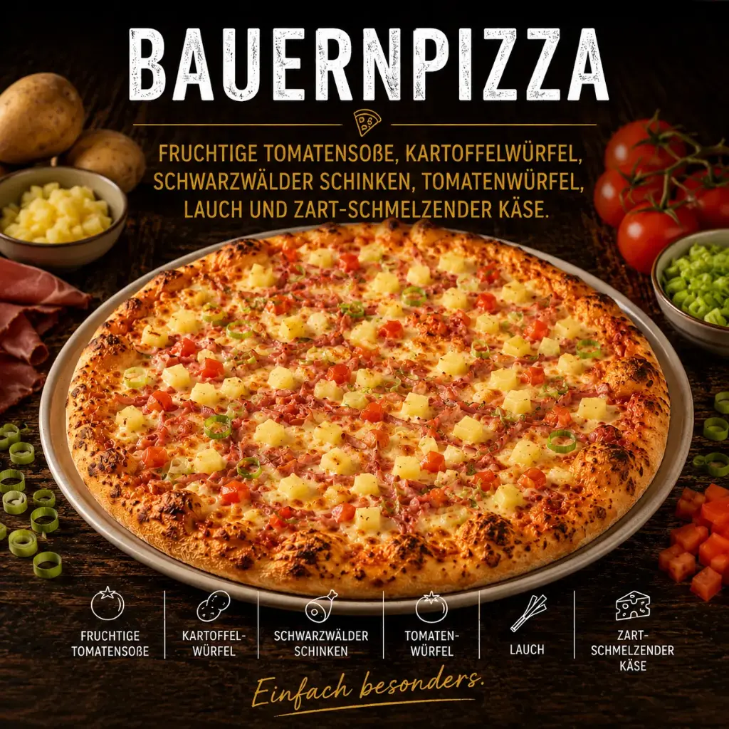 Bauernpizza Ø29cm (vorgebacken)