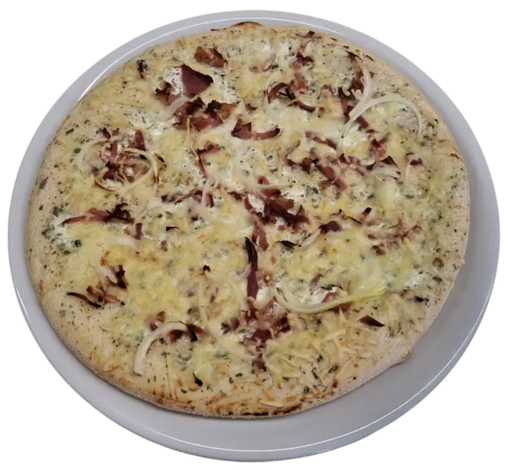 Alpenpizza Speck-Käse-Zwiebel Ø29cm (vorgebacken)