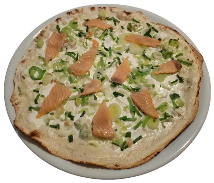 Lachsflammkuchen Ø29cm (vorgebacken)