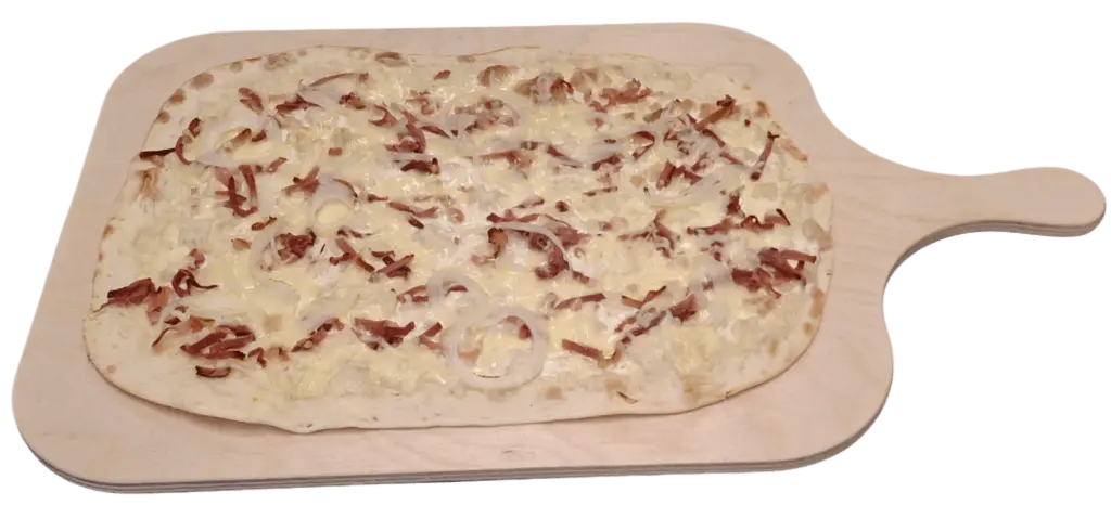 Flammkuchen Speck-Käse-Zwiebel 35x26cm (10 Stück)