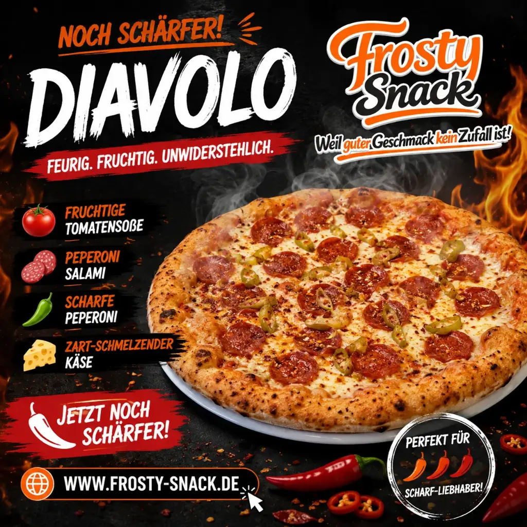 Frischteigpizza Diavolo Ø30cm (5 Stück)