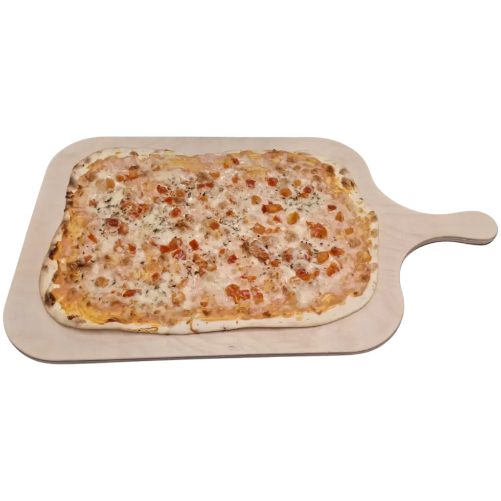 Flammkuchen "Tomate-Mozzarella" 35x26cm (vorgebacken)