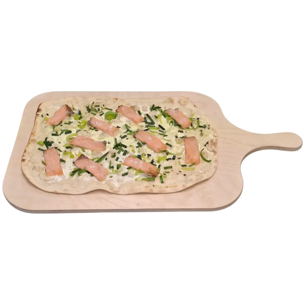 Lachsflammkuchen 35x26cm (vorgebacken)