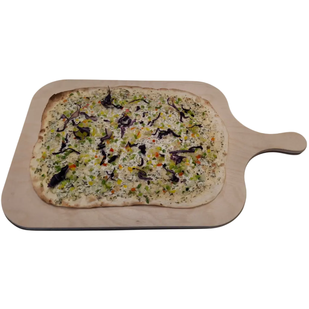 Veganer Flammkuchen "Gemüseglück" 35x26cm (5 Stück)
