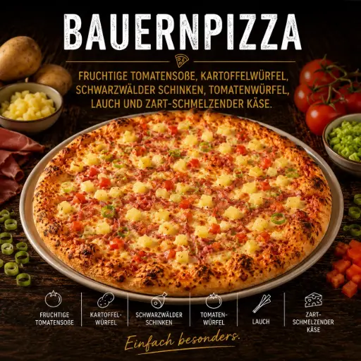 Bauernpizza Ø29cm (vorgebacken)