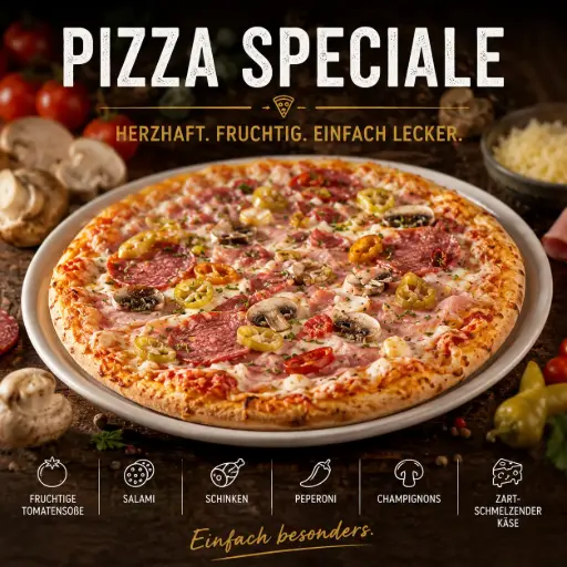 Pizza Speciale Ø29cm (vorgebacken)