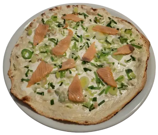 Lachsflammkuchen Ø29cm (vorgebacken)