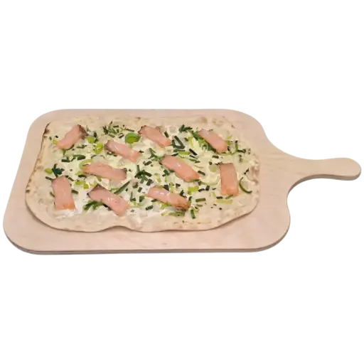 Lachsflammkuchen 35x26cm (vorgebacken)