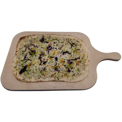 Veganer Flammkuchen "Gemüseglück" 35x26cm (vorgebacken)